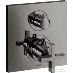   Hansgrohe AXOR Citterio falsík alatti termosztátos kád/zuhany csaptelep alaptest nélkül,polírozott fekete króm 39705330
