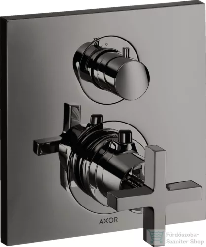 Hansgrohe AXOR Citterio falsík alatti termosztátos kád/zuhany csaptelep alaptest nélkül,polírozott fekete króm 39705330