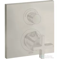   Hansgrohe AXOR Citterio falsík alatti termosztátos kád/zuhany csaptelep alaptest nélkül,rozsdamentes acél hatású 39705800