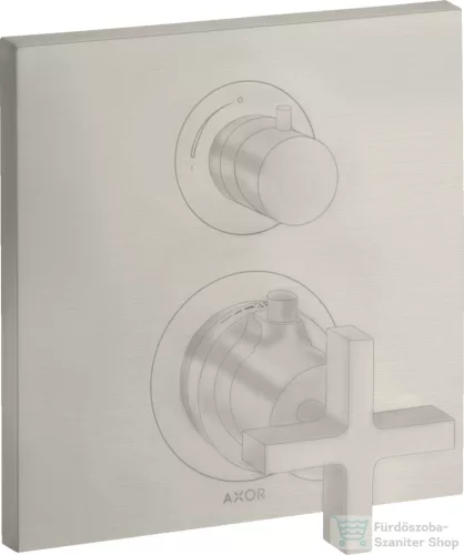 Hansgrohe AXOR Citterio falsík alatti termosztátos kád/zuhany csaptelep alaptest nélkül,rozsdamentes acél hatású 39705800