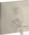 Hansgrohe AXOR Citterio falsík alatti termosztátos kád/zuhany csaptelep alaptest nélkül,szálcsiszolt nikkel 39705820