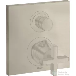   Hansgrohe AXOR Citterio falsík alatti termosztátos kád/zuhany csaptelep alaptest nélkül,szálcsiszolt nikkel 39705820