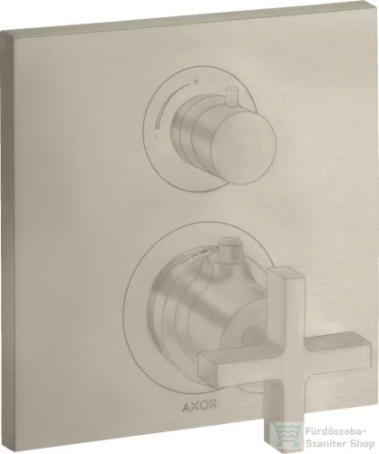 Hansgrohe AXOR Citterio falsík alatti termosztátos kád/zuhany csaptelep alaptest nélkül,szálcsiszolt nikkel 39705820