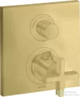 Hansgrohe AXOR Citterio falsík alatti termosztátos kád/zuhany csaptelep alaptest nélkül,szálcsiszolt sárgaréz hatású 39705950