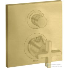   Hansgrohe AXOR Citterio falsík alatti termosztátos kád/zuhany csaptelep alaptest nélkül,szálcsiszolt sárgaréz hatású 39705950