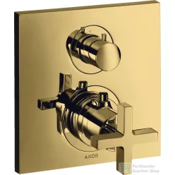   Hansgrohe AXOR Citterio falsík alatti termosztátos kád/zuhany csaptelep alaptest nélkül,polírozott arany hatású 39705990