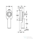 Grohe függőleges vizelde bűzelzáró,39733000