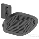 Hansgrohe AXOR SHOWERSPHERE 37x22 cm-es 2 funkciós, állítható esőztető zuhanykarral, alaptest nélkül, szálcsiszolt fekete króm 39745340