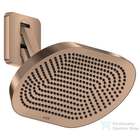 Hansgrohe AXOR SHOWERSPHERE Ecosmart 37x22 cm-es 2 funkciós, állítható esőztető zuhanykarral, alaptest nélkül, polírozott vörös arany hatású 39746300