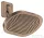 Hansgrohe AXOR SHOWERSPHERE Ecosmart 37x22 cm-es 2 funkciós, állítható esőztető zuhanykarral, alaptest nélkül, szálcsiszolt vörös arany hatású 39746310