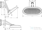 Hansgrohe AXOR SHOWERSPHERE Ecosmart 37x22 cm-es 2 funkciós, állítható esőztető zuhanykarral, alaptest nélkül, szálcsiszolt vörös arany hatású 39746310