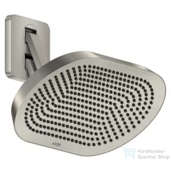   Hansgrohe AXOR SHOWERSPHERE Ecosmart 37x22 cm-es 2 funkciós, állítható esőztető zuhanykarral, alaptest nélkül, rozsdamentes acél hatású 39746800