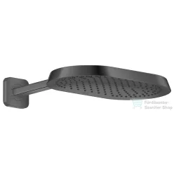   Hansgrohe AXOR SHOWERSPHERE 37x22 cm-es esőztető zuhanykarral, szálcsiszolt fekete króm 39748340