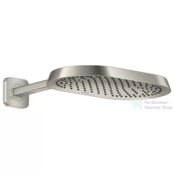   Hansgrohe AXOR SHOWERSPHERE 37x22 cm-es esőztető zuhanykarral, rozsdamentes acél hatású 39748800