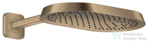Hansgrohe AXOR SHOWERSPHERE 37x22 cm-es Ecosmart esőztető zuhanykarral, szálcsiszolt bronz 39749140