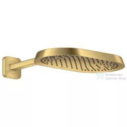   Hansgrohe AXOR SHOWERSPHERE 37x22 cm-es Ecosmart esőztető zuhanykarral, szálcsiszolt arany hatású 39749250