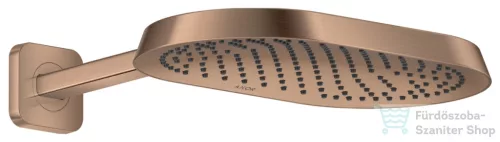 Hansgrohe AXOR SHOWERSPHERE 37x22 cm-es Ecosmart esőztető zuhanykarral, szálcsiszolt vörös arany hatású 39749310