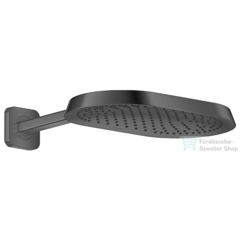 Hansgrohe AXOR SHOWERSPHERE 37x22 cm-es Ecosmart esőztető zuhanykarral, szálcsiszolt fekete króm 39749340
