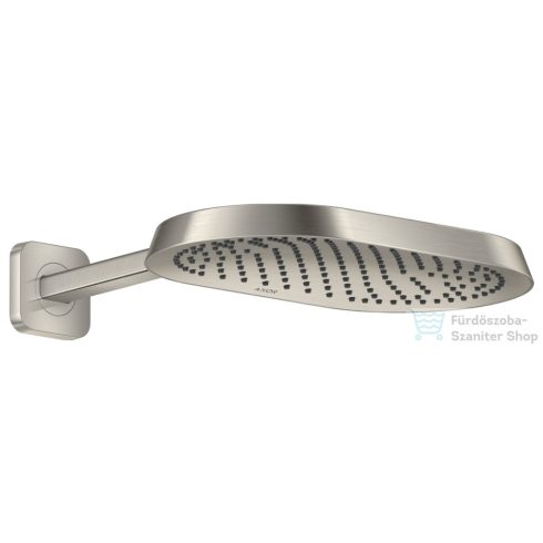 Hansgrohe AXOR SHOWERSPHERE 37x22 cm-es Ecosmart esőztető zuhanykarral, rozsdamentes acél hatású 39749800