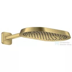   Hansgrohe AXOR SHOWERSPHERE 37x22 cm-es Ecosmart esőztető zuhanykarral, szálcsiszolt sárgaréz 39749950