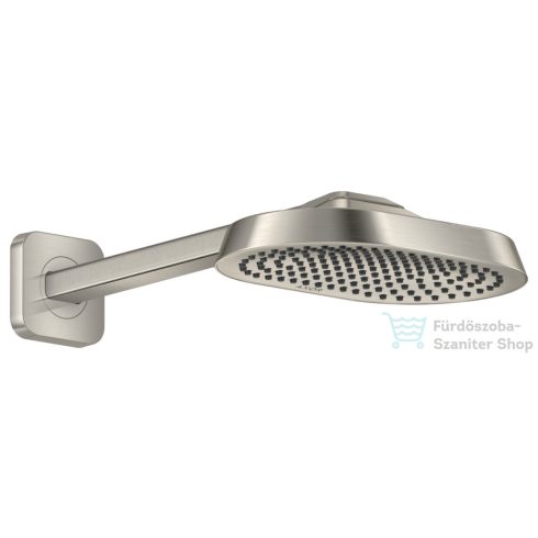 Hansgrohe AXOR SHOWERSPHERE 25x16 cm-es esőztető zuhanykarral, rozsdamentes acél hatású 39754800