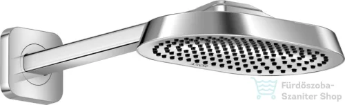 Hansgrohe AXOR SHOWERSPHERE Ecosmart 25x16 cm-es esőztető zuhanykarral, króm 39755000