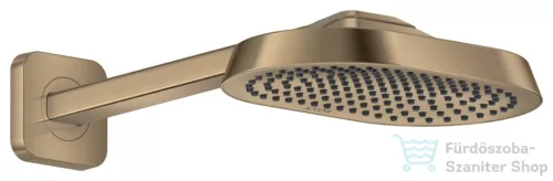 Hansgrohe AXOR SHOWERSPHERE Ecosmart 25x16 cm-es esőztető zuhanykarral, szálcsiszolt bronz 39755140