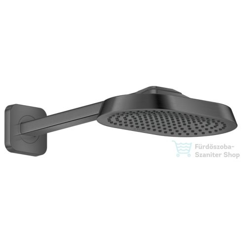 Hansgrohe AXOR SHOWERSPHERE Ecosmart 25x16 cm-es esőztető zuhanykarral, szálcsiszolt fekete króm 39755340