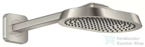 Hansgrohe AXOR SHOWERSPHERE Ecosmart 25x16 cm-es esőztető zuhanykarral, rozsdamentes acél hatású 39755800
