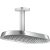 Hansgrohe AXOR SHOWERSPHERE 37x22 cm-es 2 jet mennyezeti esőztető zuhanykarral, alaptest nélkül, króm 39757000