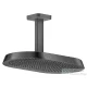 Hansgrohe AXOR SHOWERSPHERE 37x22 cm-es 2 jet mennyezeti esőztető zuhanykarral, alaptest nélkül, polírozott fekete króm 39757330