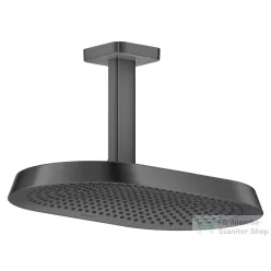   Hansgrohe AXOR SHOWERSPHERE 37x22 cm-es 2 jet mennyezeti esőztető zuhanykarral, alaptest nélkül, szálcsiszolt fekete króm 39757340