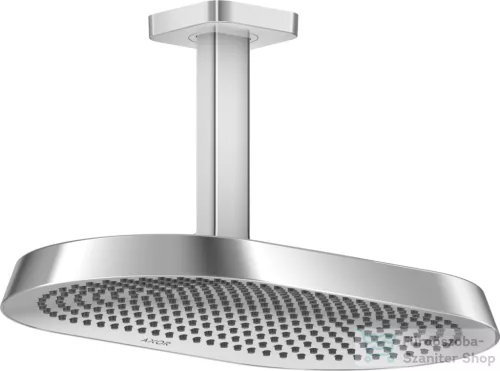 Hansgrohe AXOR SHOWERSPHERE Ecosmart 37x22 cm-es 2 jet mennyezeti esőztető zuhanykarral, alaptest nélkül, króm 39758000