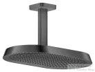 Hansgrohe AXOR SHOWERSPHERE Ecosmart 37x22 cm-es 2 jet mennyezeti esőztető zuhanykarral, alaptest nélkül, polírozott fekete króm 39758330