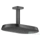 Hansgrohe AXOR SHOWERSPHERE Ecosmart 37x22 cm-es 2 jet mennyezeti esőztető zuhanykarral, alaptest nélkül, szálcsiszolt fekete króm 39758340