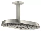 Hansgrohe AXOR SHOWERSPHERE Ecosmart 37x22 cm-es 2 jet mennyezeti esőztető zuhanykarral, alaptest nélkül, rozsdamentes acél hatású 39758800
