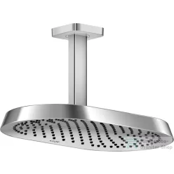   Hansgrohe AXOR SHOWERSPHERE 37x22 cm-es 1 jet mennyezeti esőztető zuhanykarral, króm 39760000