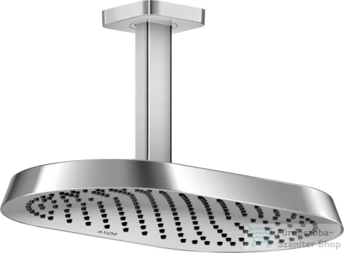 Hansgrohe AXOR SHOWERSPHERE 37x22 cm-es 1 jet mennyezeti esőztető zuhanykarral, króm 39760000