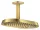Hansgrohe AXOR SHOWERSPHERE 37x22 cm-es 1 jet mennyezeti esőztető zuhanykarral, szálcsiszolt arany hatású 39760250