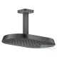 Hansgrohe AXOR SHOWERSPHERE 37x22 cm-es 1 jet mennyezeti esőztető zuhanykarral, szálcsiszolt fekete króm 39760340