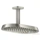 Hansgrohe AXOR SHOWERSPHERE 37x22 cm-es 1 jet mennyezeti esőztető zuhanykarral, rozsdamentes acél hatású 39760800