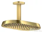 Hansgrohe AXOR SHOWERSPHERE 37x22 cm-es 1 jet mennyezeti esőztető zuhanykarral, polírozott arany hatású 39760990