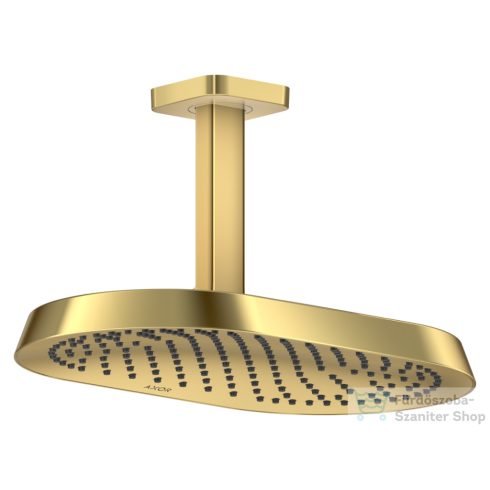 Hansgrohe AXOR SHOWERSPHERE 37x22 cm-es 1 jet mennyezeti esőztető zuhanykarral, polírozott arany hatású 39760990