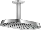 Hansgrohe AXOR SHOWERSPHERE Ecosmart 37x22 cm-es 1 jet mennyezeti esőztető zuhanykarral, króm 39761000