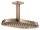 Hansgrohe AXOR SHOWERSPHERE Ecosmart 37x22 cm-es 1 jet mennyezeti esőztető zuhanykarral, polírozott vörös arany hatású 39761300