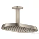 Hansgrohe AXOR SHOWERSPHERE Ecosmart 37x22 cm-es 1 jet mennyezeti esőztető zuhanykarral, szálcsiszolt nikkel 39761820