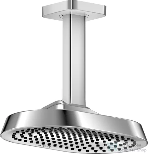 Hansgrohe AXOR SHOWERSPHERE 25x16 cm-es 1 jet mennyezeti esőztető zuhanykarral, króm 39763000