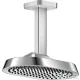 Hansgrohe AXOR SHOWERSPHERE 25x16 cm-es 1 jet mennyezeti esőztető zuhanykarral, króm 39763000