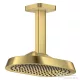 Hansgrohe AXOR SHOWERSPHERE 25x16 cm-es 1 jet mennyezeti esőztető zuhanykarral, szálcsiszolt arany hatású 39763250