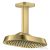 Hansgrohe AXOR SHOWERSPHERE 25x16 cm-es 1 jet mennyezeti esőztető zuhanykarral, szálcsiszolt sárgaréz 39763950